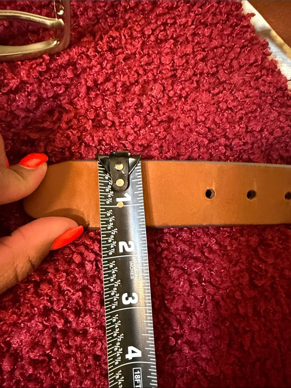 Fossil Mens Brown leather belt 34